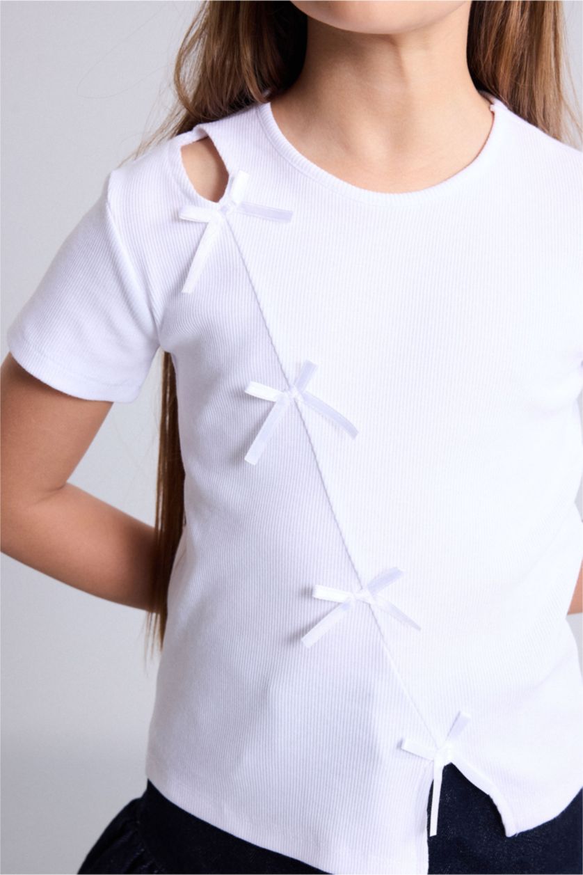 Young Girls - Teen Girls White Short Sleeve T-Shirt