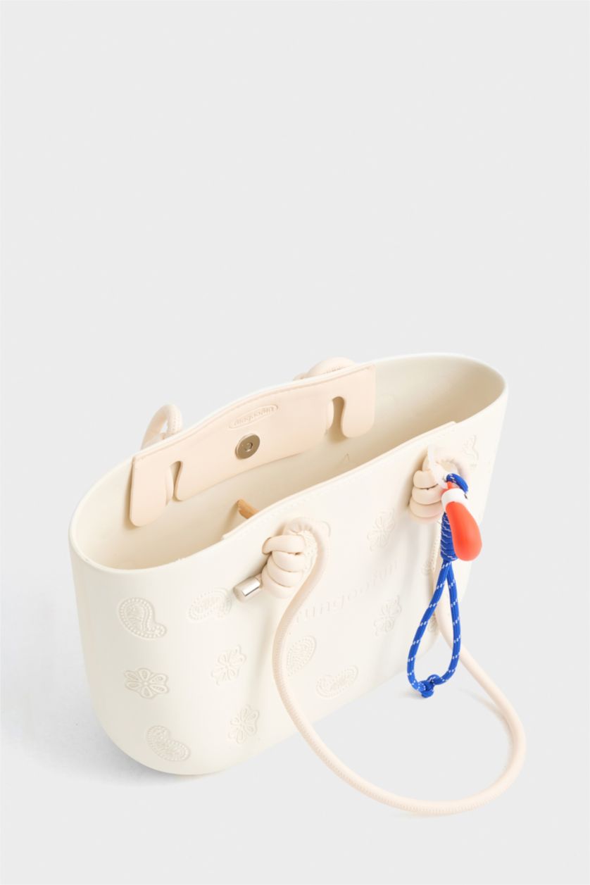 Kadın Beyaz FunGooFun X Defacto Kaju Tasarımlı Kadın Kol Çantası