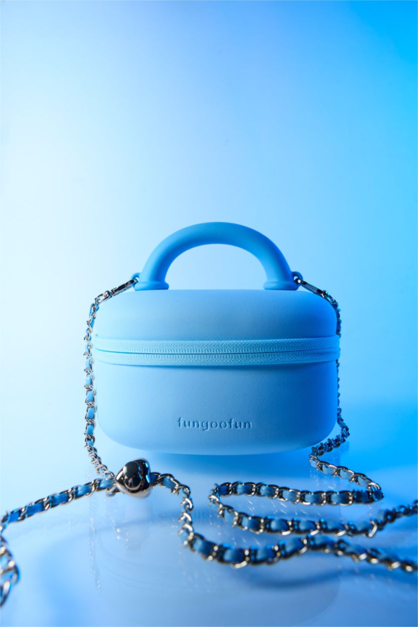 Kadın Mavi FunGooFun X Defacto Zincir Detaylı Kadın Çapraz Çanta