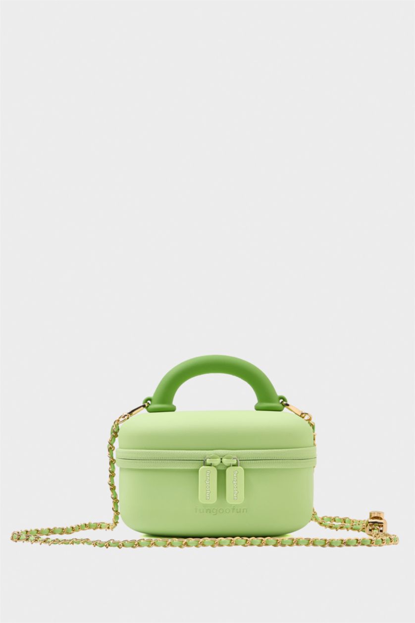 Kadın Yeşil FunGooFun X Defacto Zincir Detaylı Kadın Çapraz Çanta