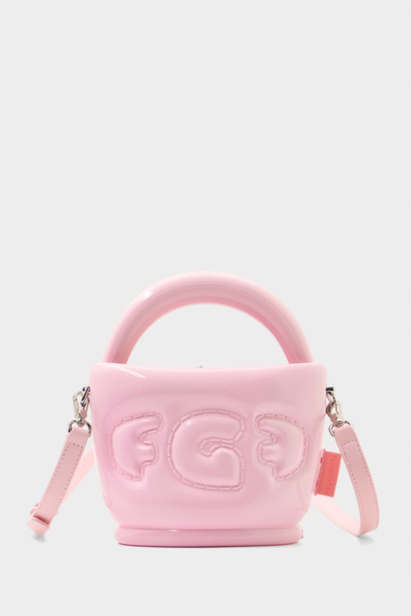 Kadın Pembe FunGooFun X Defacto Çıkartılabilir Askılı Balon Tasarımlı Kadın Omuz Çantası