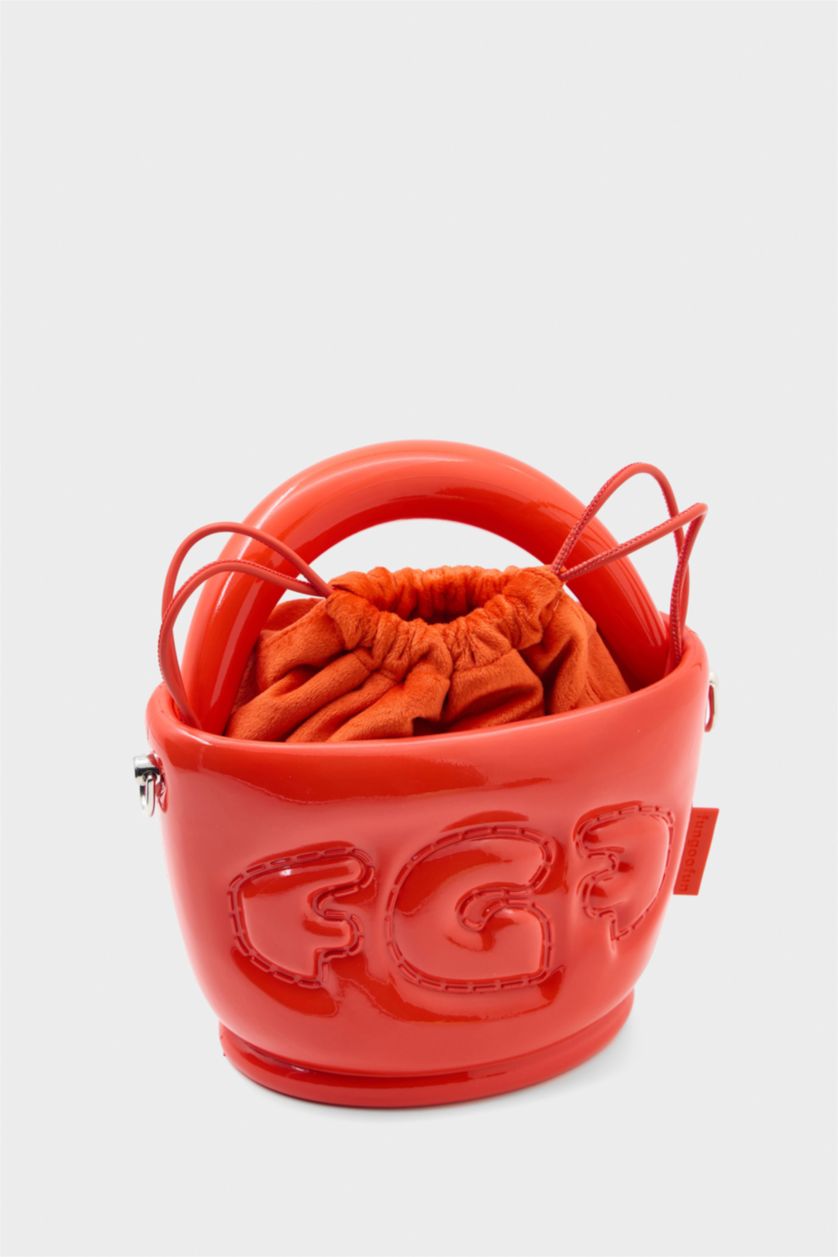 Kadın Kırmızı FunGooFun X Defacto Çıkartılabilir Askılı Balon Tasarımlı Kadın Omuz Çantası