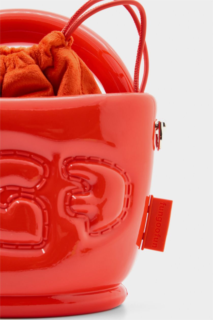 Kadın Kırmızı FunGooFun X Defacto Çıkartılabilir Askılı Balon Tasarımlı Kadın Omuz Çantası