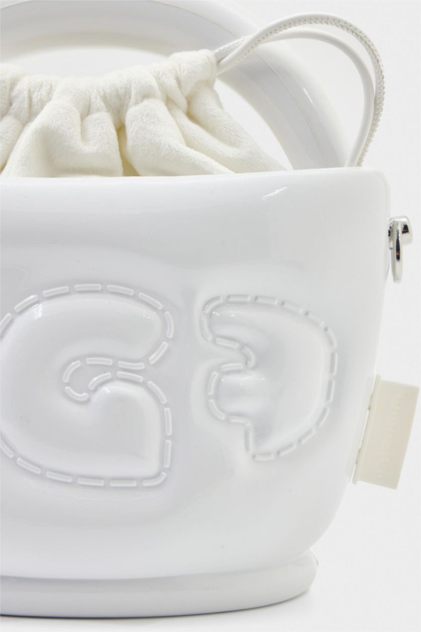 Kadın Beyaz FunGooFun X Defacto Çıkartılabilir Askılı Balon Tasarımlı Kadın Omuz Çantası