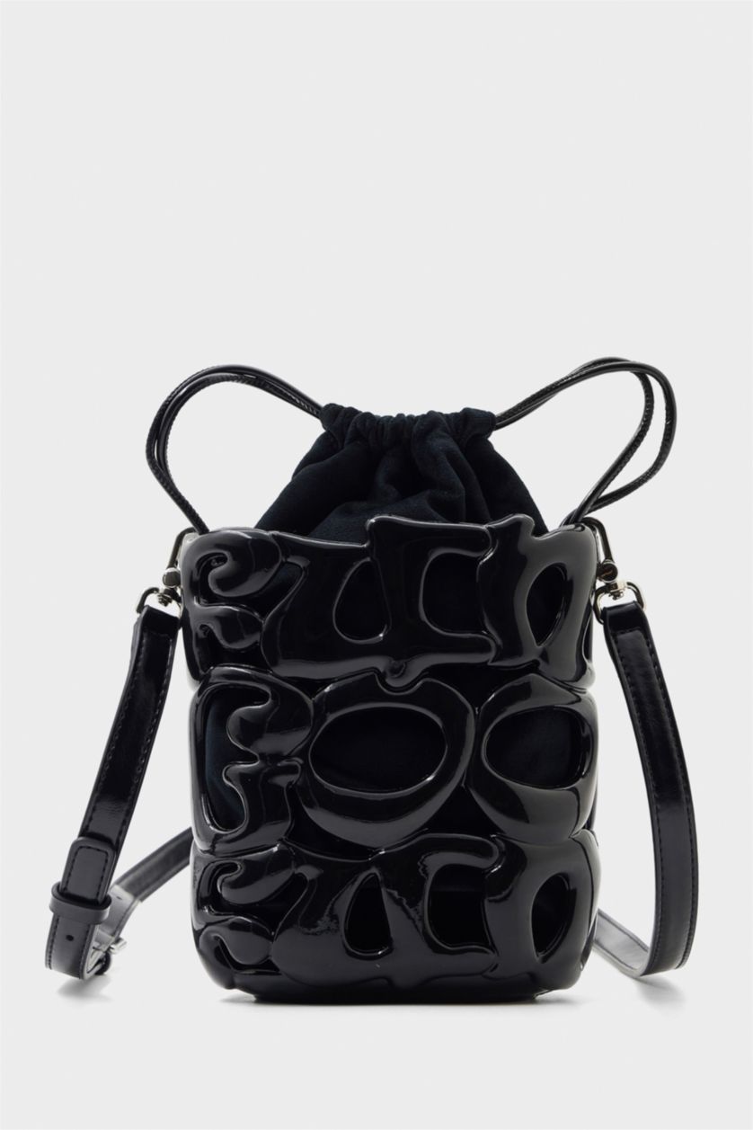 Kadın Siyah FunGooFun X Defacto İkon Tasarımlı Kadın Çapraz Çanta