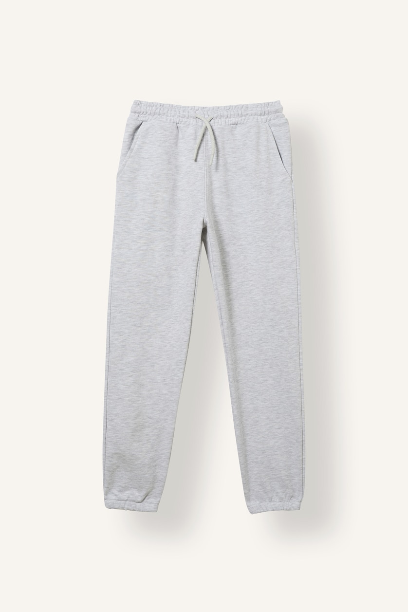 Young Boys - Teen Boys Light Grey Melange Regular Boy Elastic Waist Optic Light Sweatpants