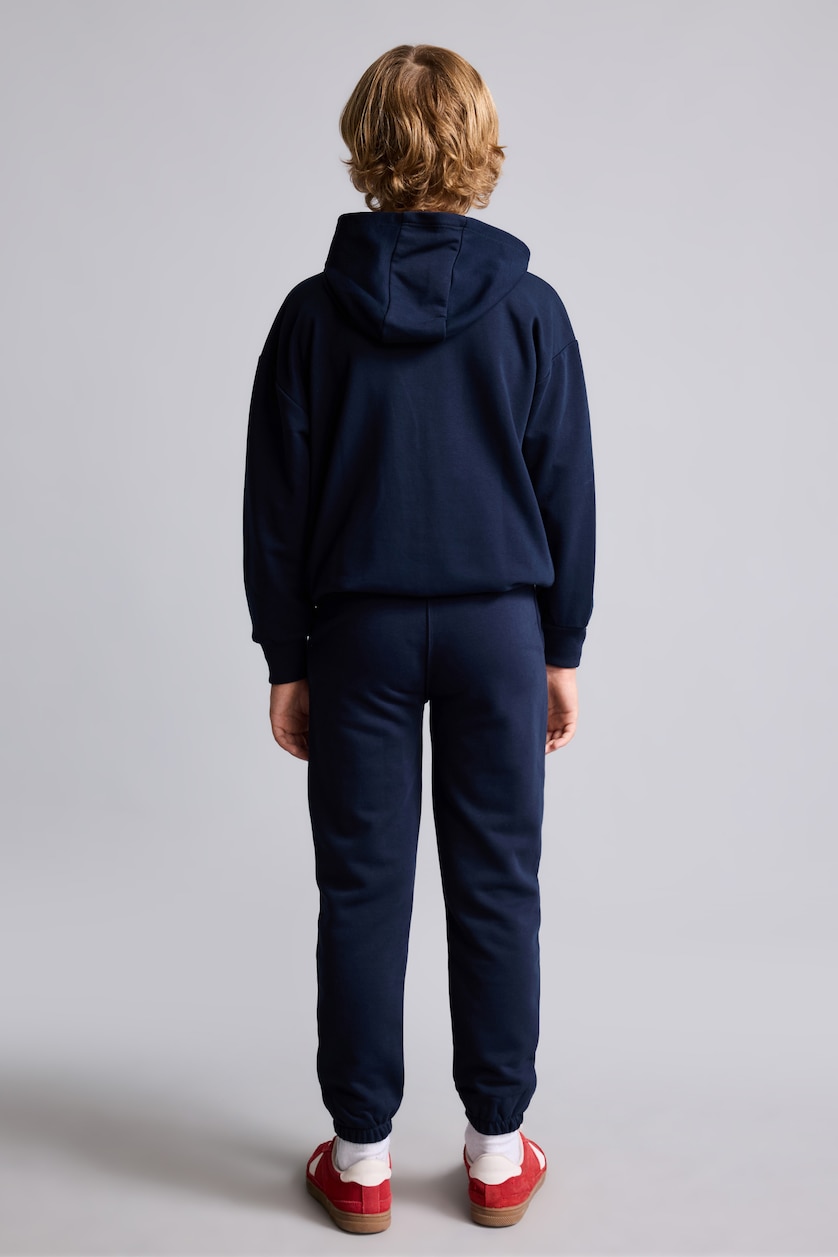 BOYS & TEENS NAVY Boy Regular Fit Elastic Waist Trousers