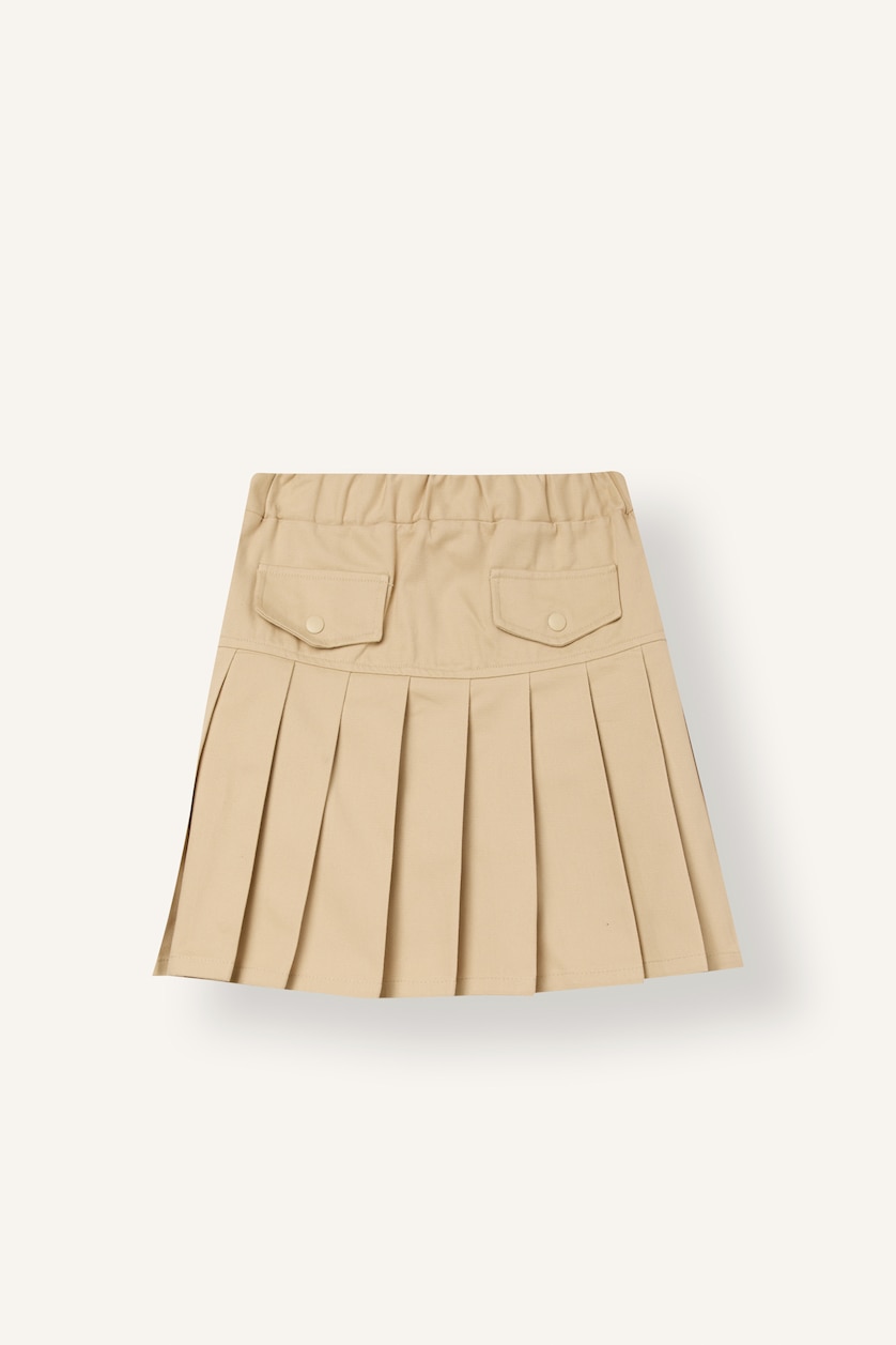 Young Girls - Teen Girls Light Beige Girl Beige Gabardine Skirt