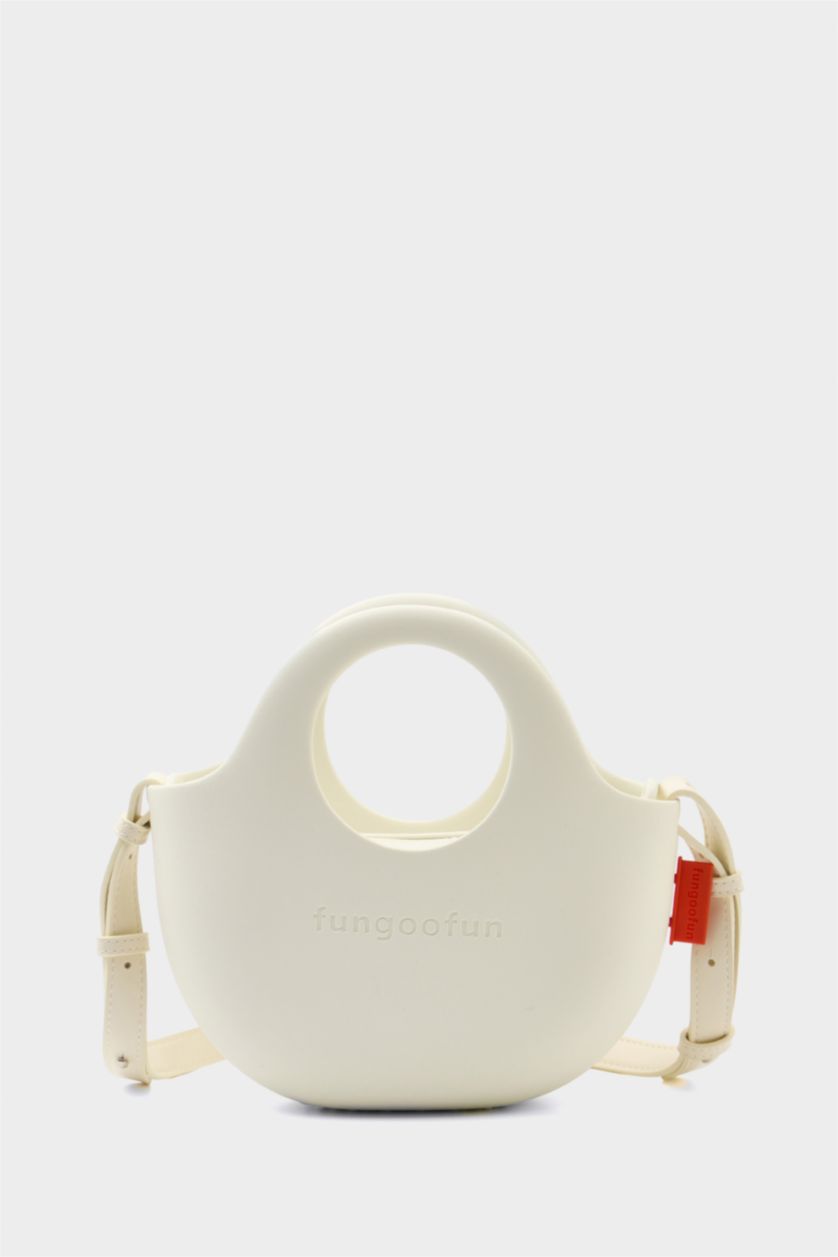 Kadın Beyaz FunGooFun X Defacto Çıkartılabilir Askılı Kadın Omuz Çantası