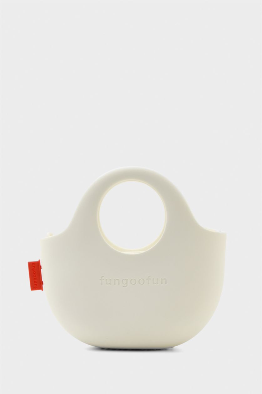 Kadın Beyaz FunGooFun X Defacto Çıkartılabilir Askılı Kadın Omuz Çantası