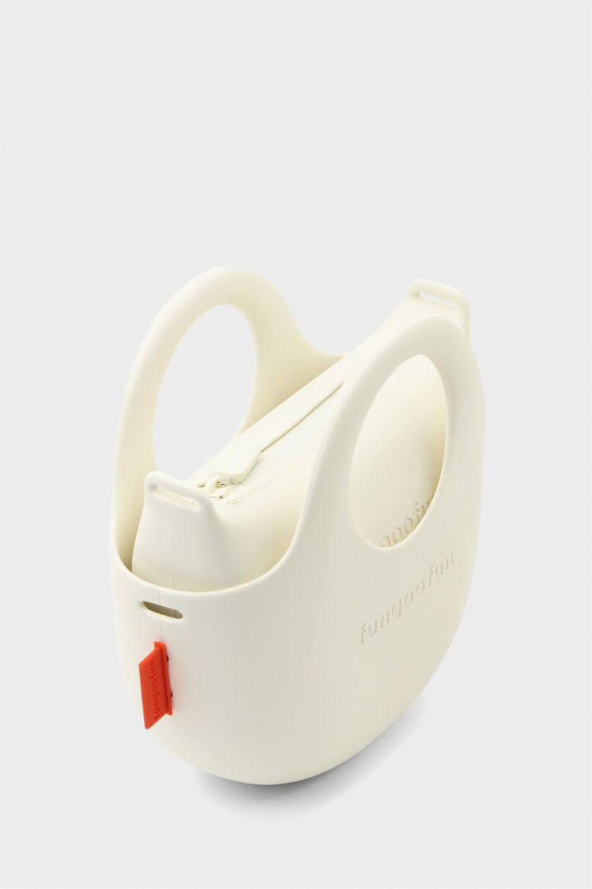 Kadın Beyaz FunGooFun X Defacto Çıkartılabilir Askılı Kadın Omuz Çantası