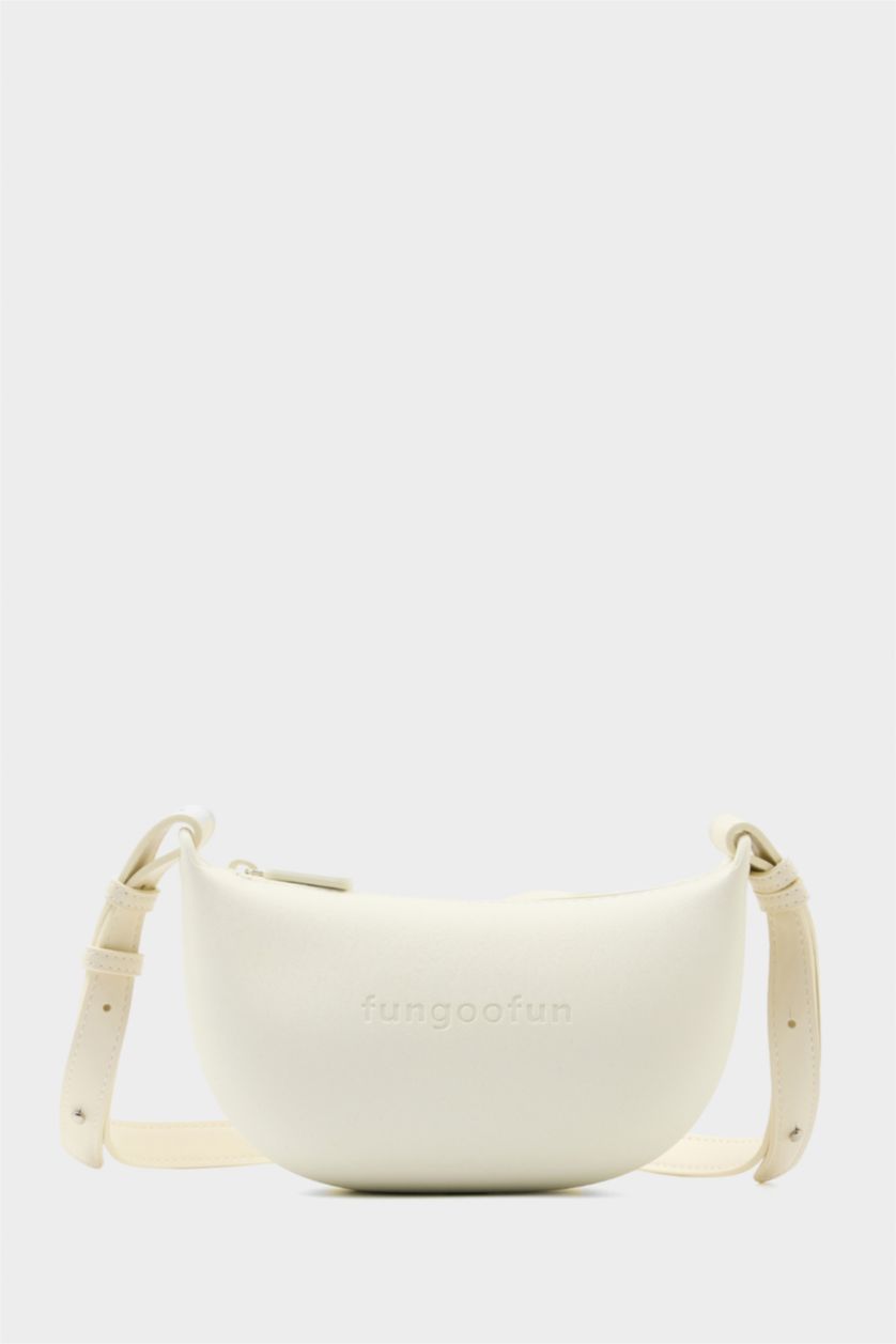 Kadın Beyaz FunGooFun X Defacto Çıkartılabilir Askılı Kadın Omuz Çantası