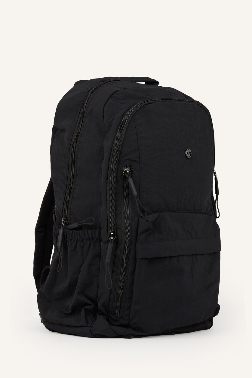 Woman Black Backpack