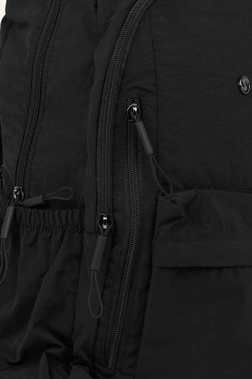 Woman Black Backpack