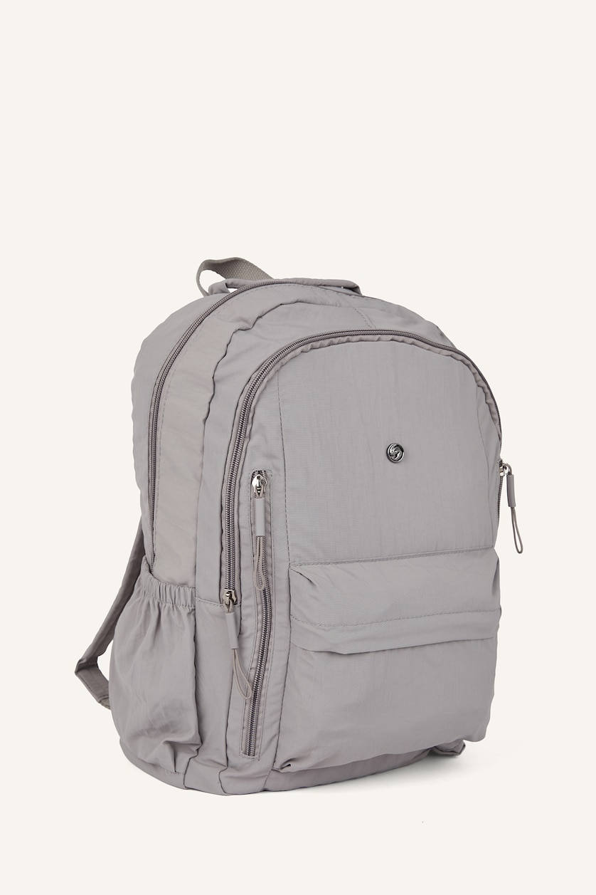 Woman Grey Backpack