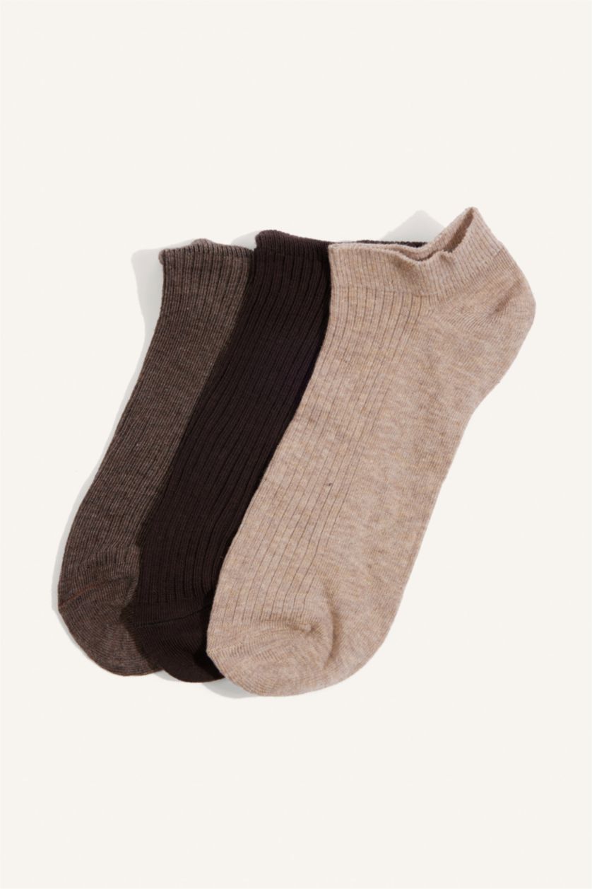 Men Brown 3 piece Cotton Short Socks