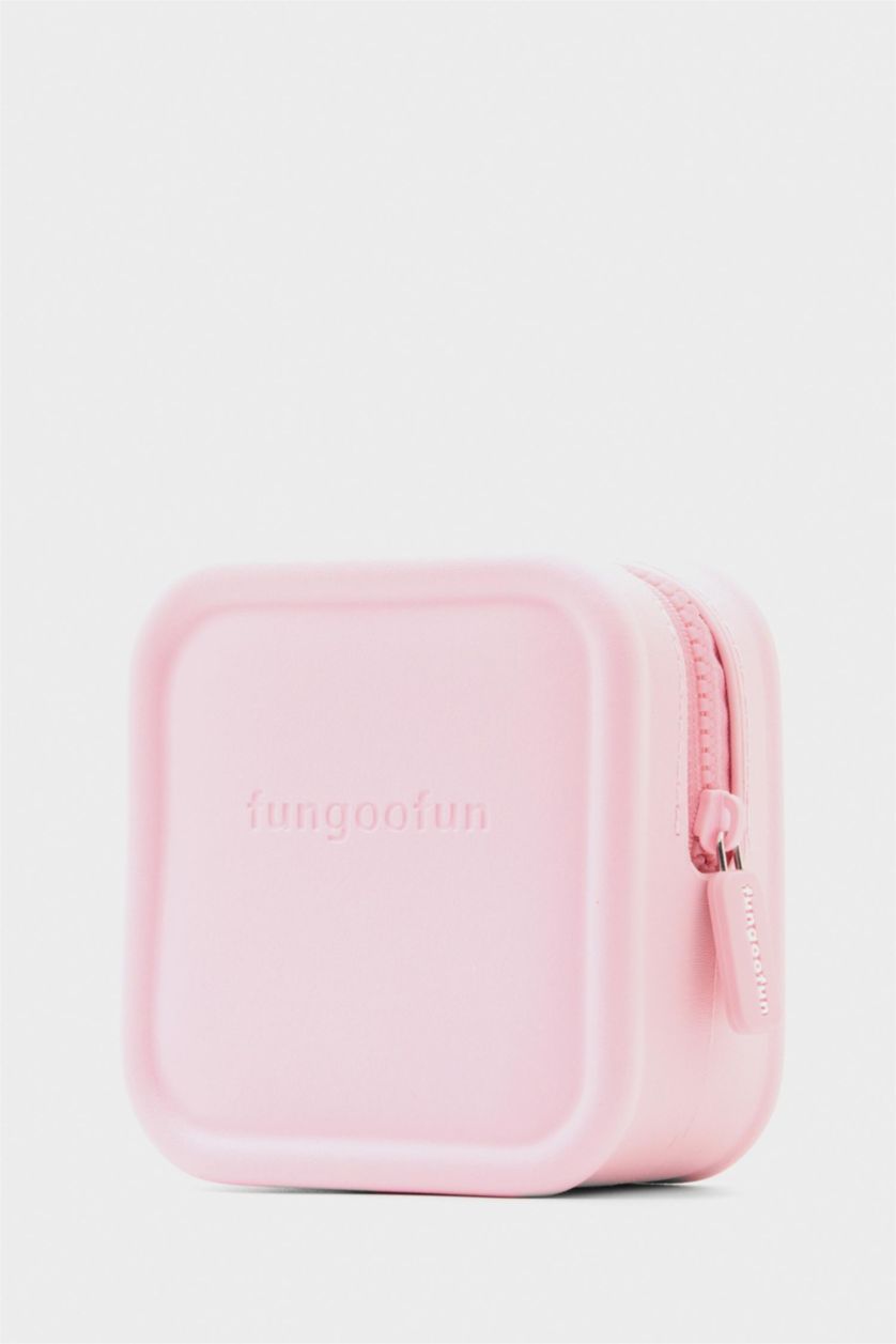 Kadın Pembe FunGooFun X Defac Şeker Küpü Makyaj Çantası