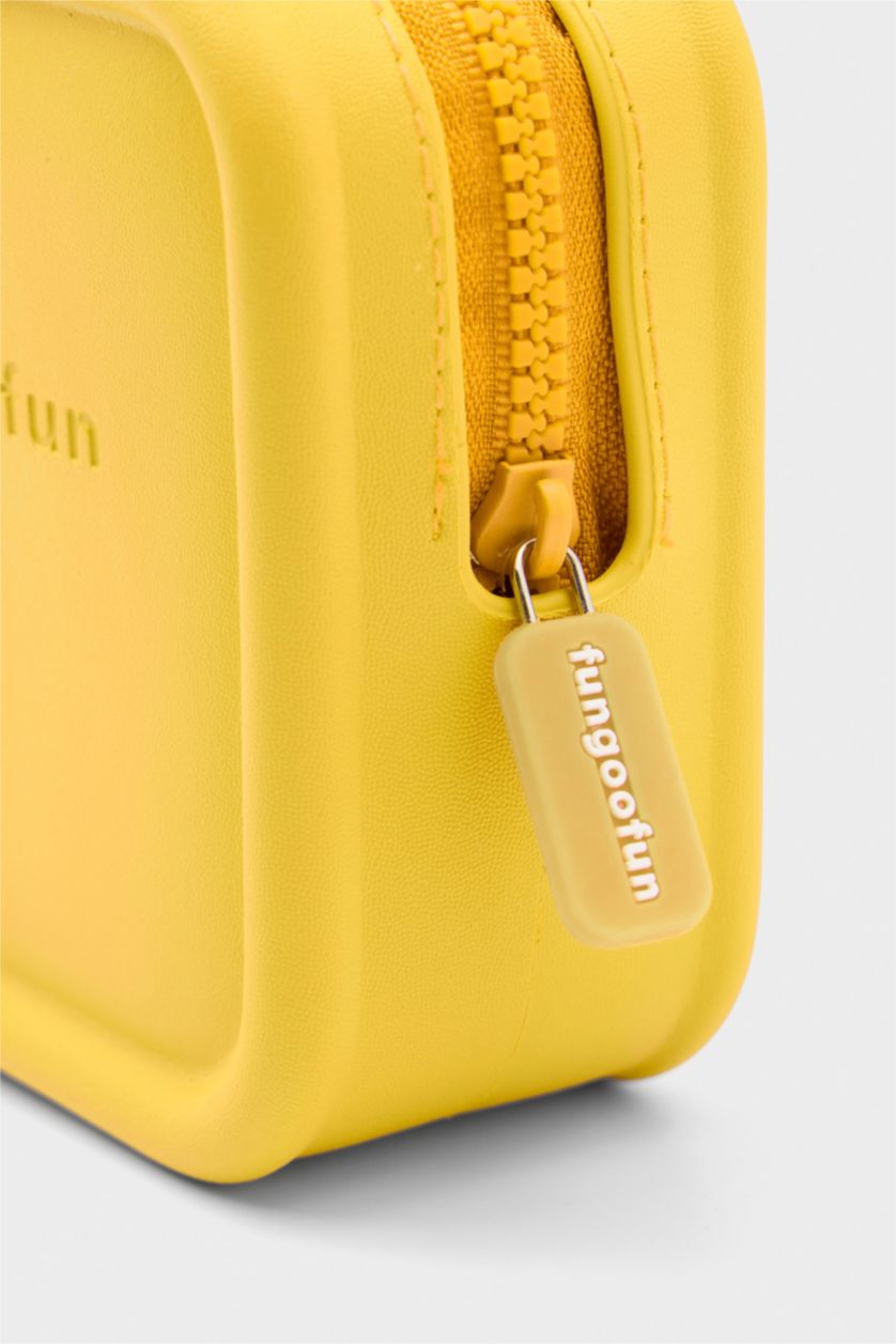 Kadın Sarı FunGooFun X Defac Şeker Küpü Makyaj Çantası