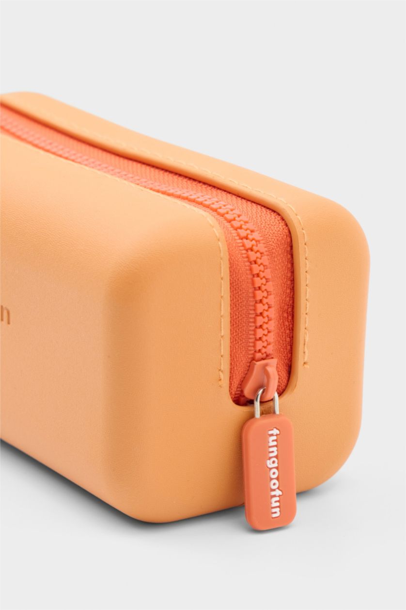 Kadın Turuncu FunGooFun X Defacto Altın Külçe Formlu Makyaj Çantası