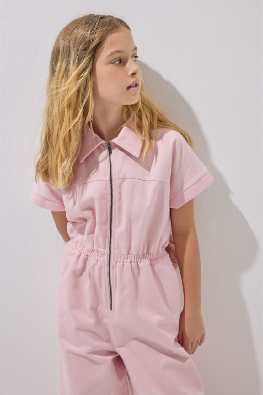 GIRLS & TEENS Lilac جمبسوت بناتي قطن 100%