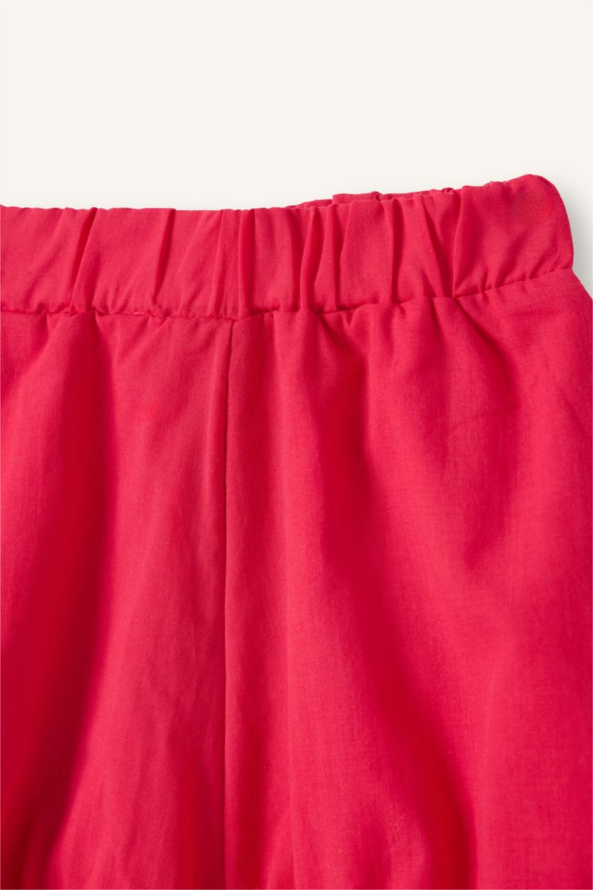 طفلة صغيرة فوشي شورت بيبي بناتي بالون فيت بساق مطاطي