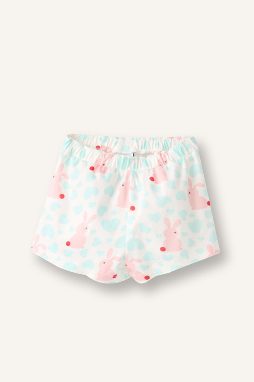Baby Girls Ecru 2 piece Regular Fit Knitted Pyjamas