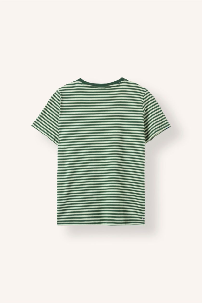 Women Dark Green Regular Fit Short Sleeve T-Shirt