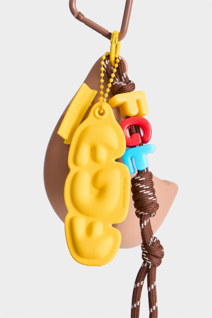 Kadın Kahve FunGooFun X Defacto Muz Figürlü Charm ve Katlanabilir Bez Kol Çantası