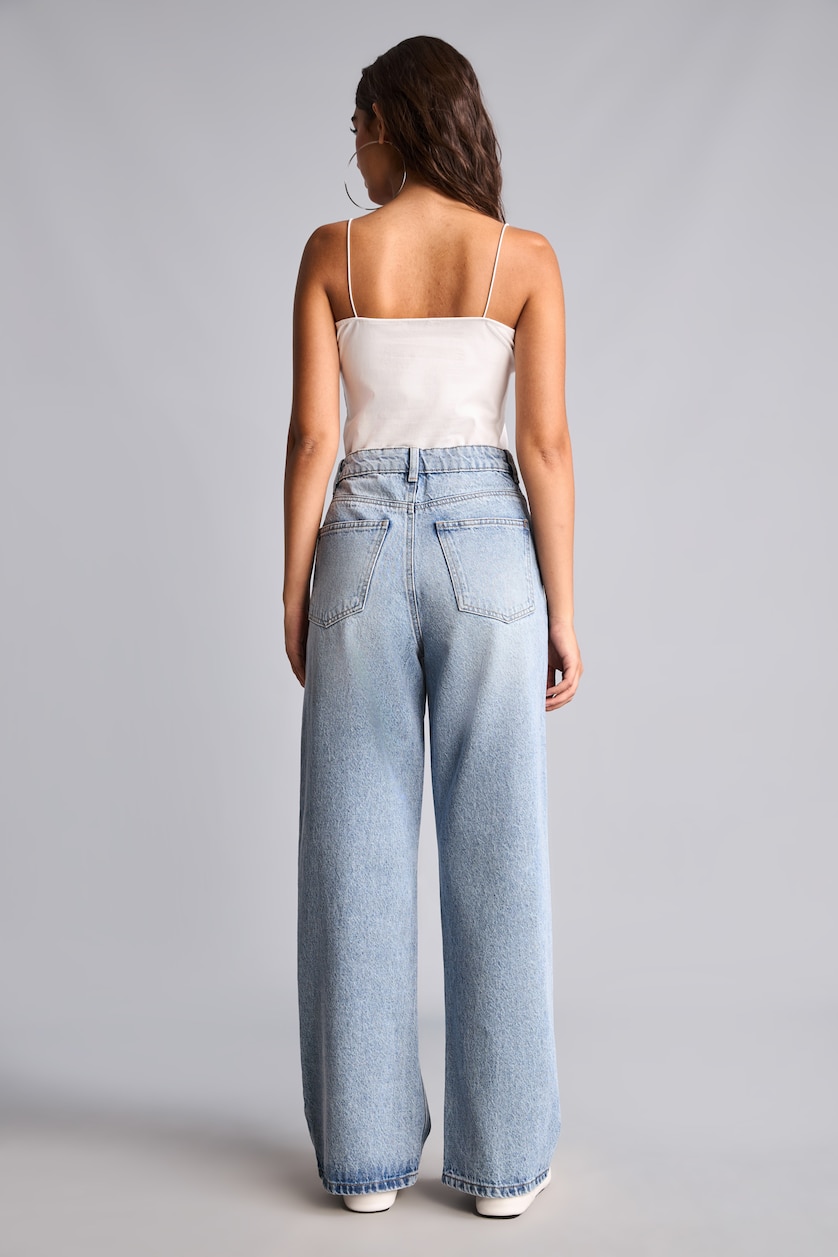 Әйелдерге Жеңіл Индиго Straight Fit шалбар