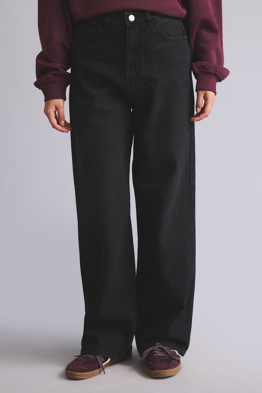 Әйелдерге қара Straight Fit шалбар