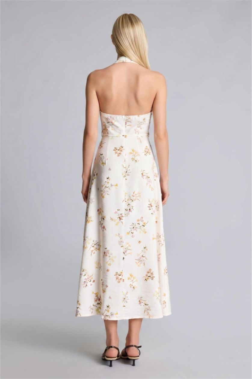 Women Ecru Midi Dress