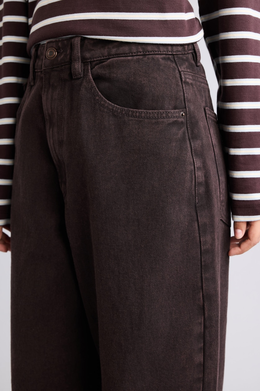 Әйелдерге Қоңыр Barrel Fit шалбар