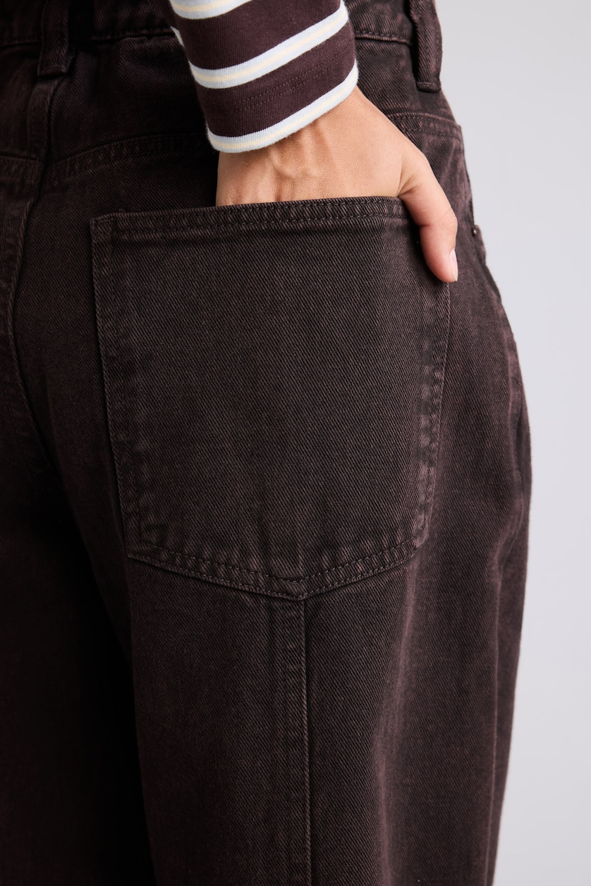 Әйелдерге Қоңыр Barrel Fit шалбар