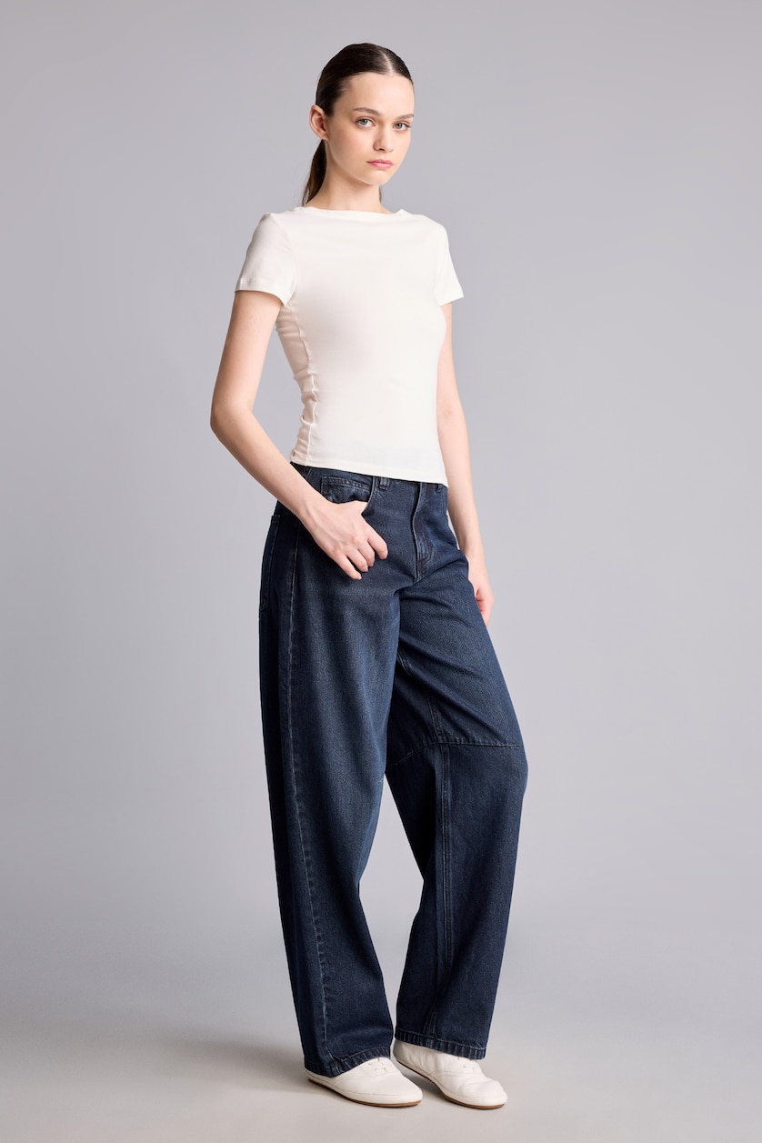 Әйелдерге қара Baggy Fit шалбар