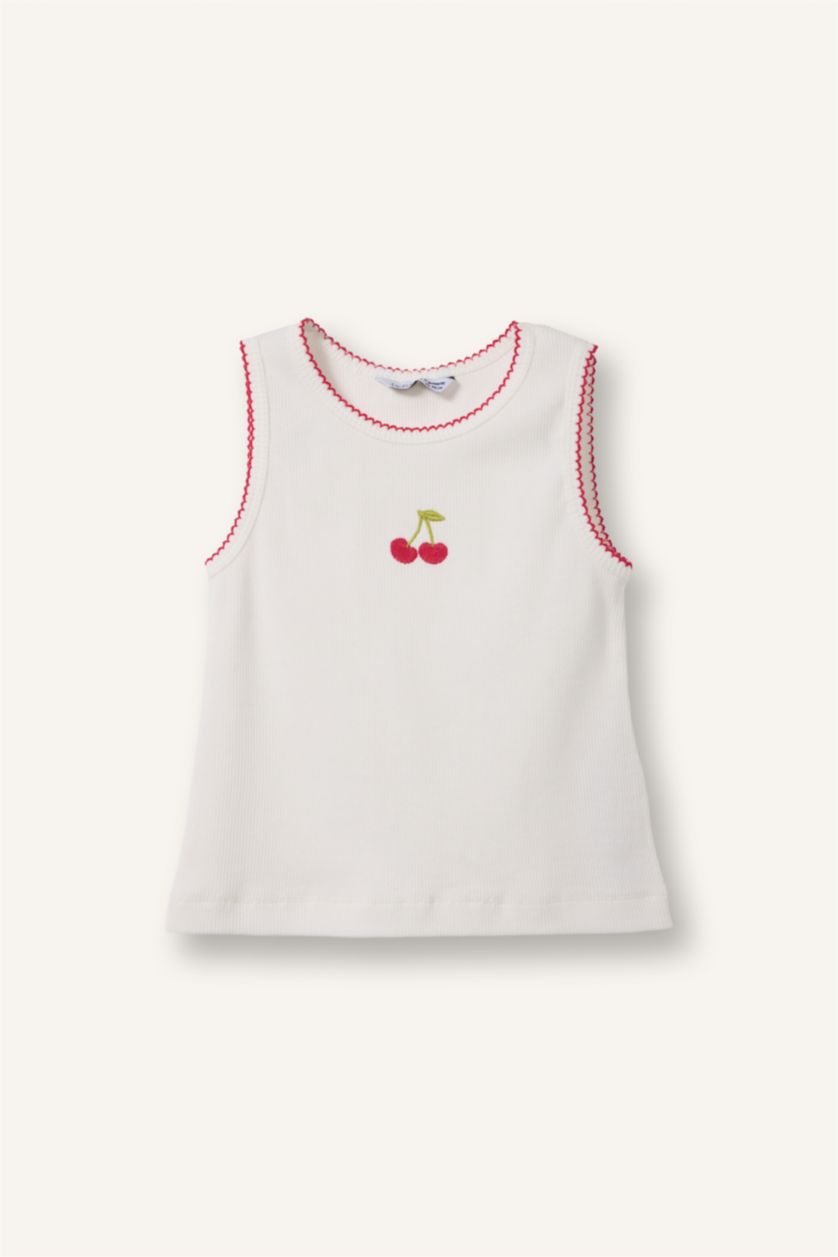 Baby Girls Ecru Baby Girl Camisole Tank Top