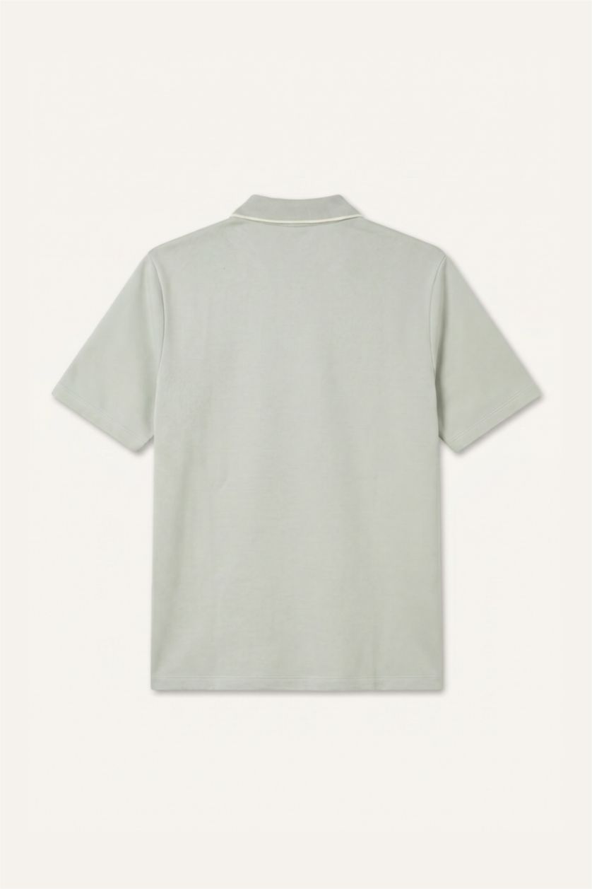 Men Mint Regular Fit Short Sleeve Polo T-Shirt