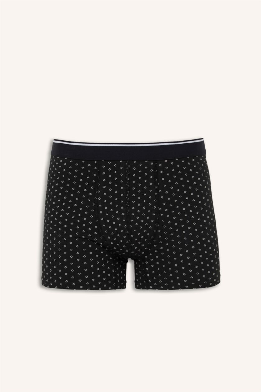 Erkek Antrasit Regular Fıt Çizgili 3'lü Boxer