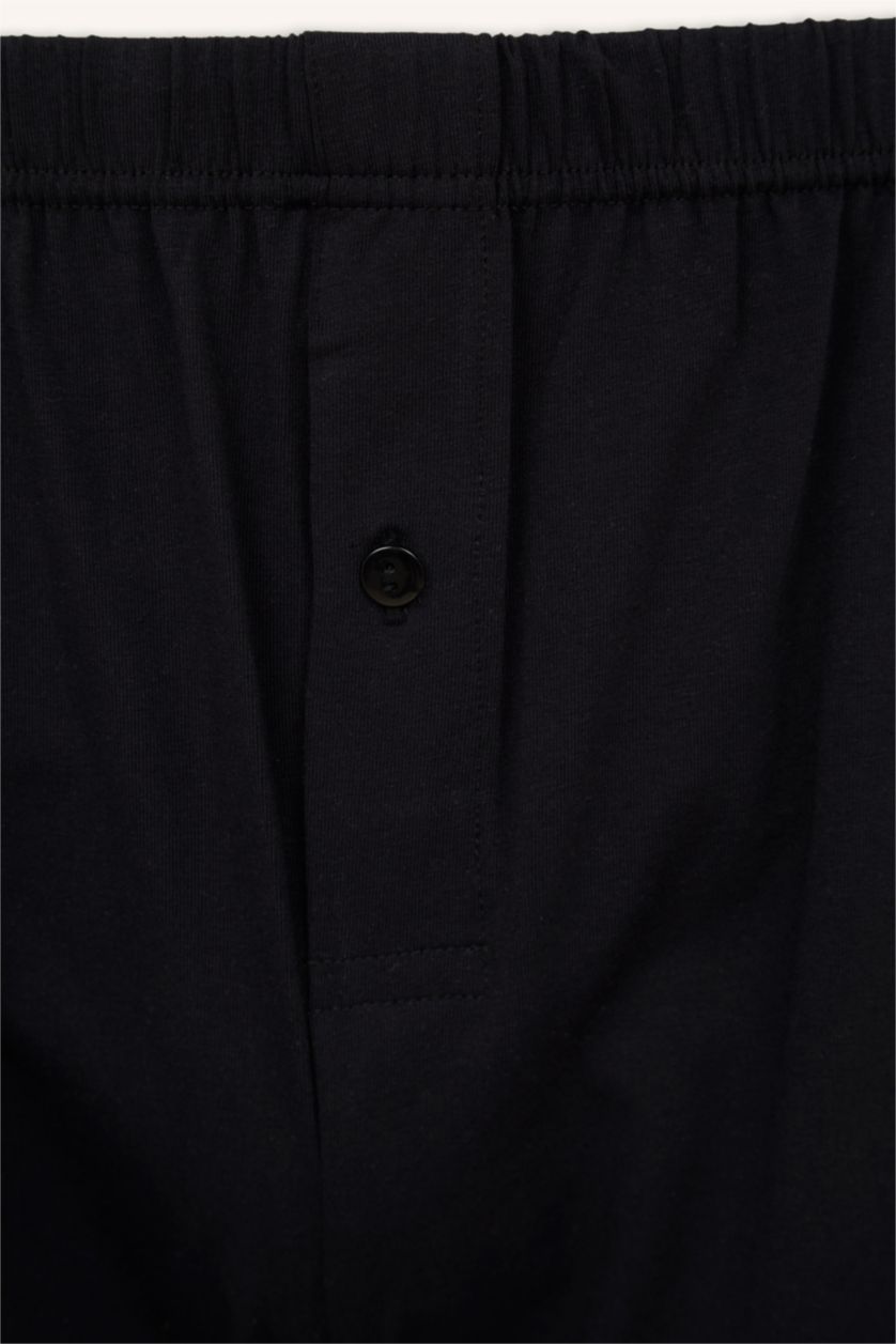 Erkek Siyah Relaxed Fit 2'li Boxer Set