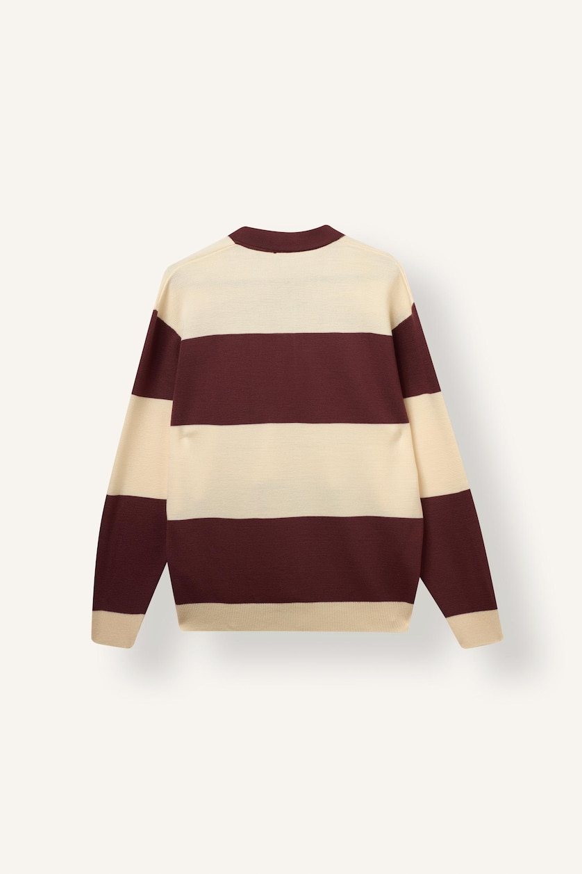 Men Bordeaux Relax Fit Knitwear Pullover