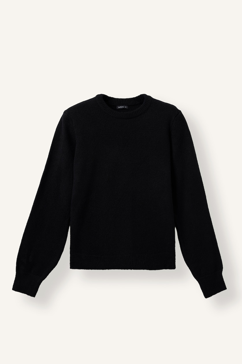 Women Black Regular Fit Pullover