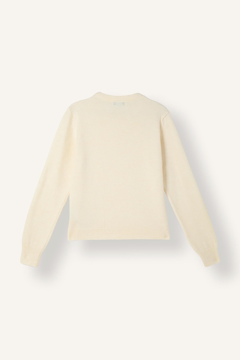 Woman Ecru Regular Fit Pullover
