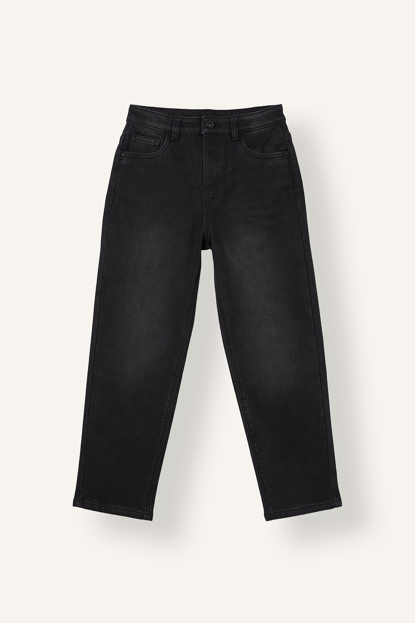 Boys & Teens Black Wide Leg Jeans