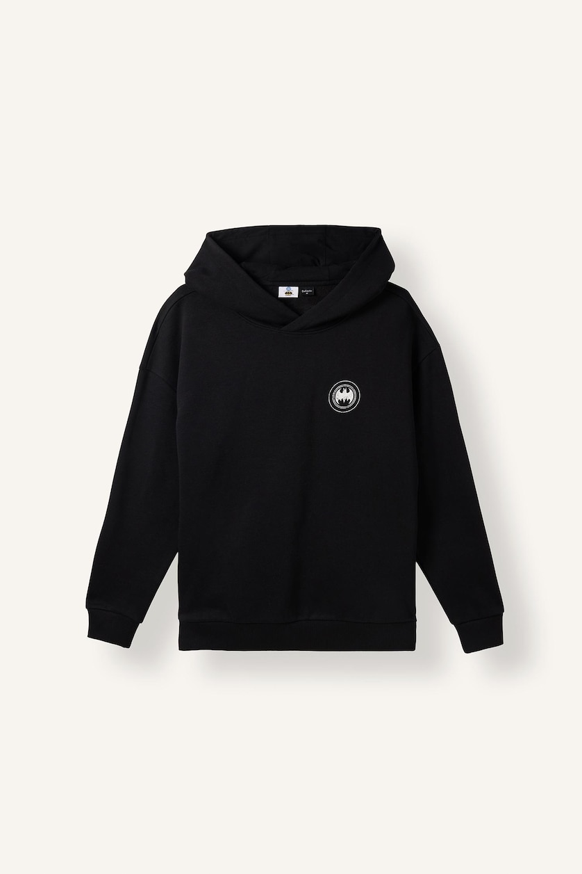 Мужчины Черный Свитшот Boxy Fit