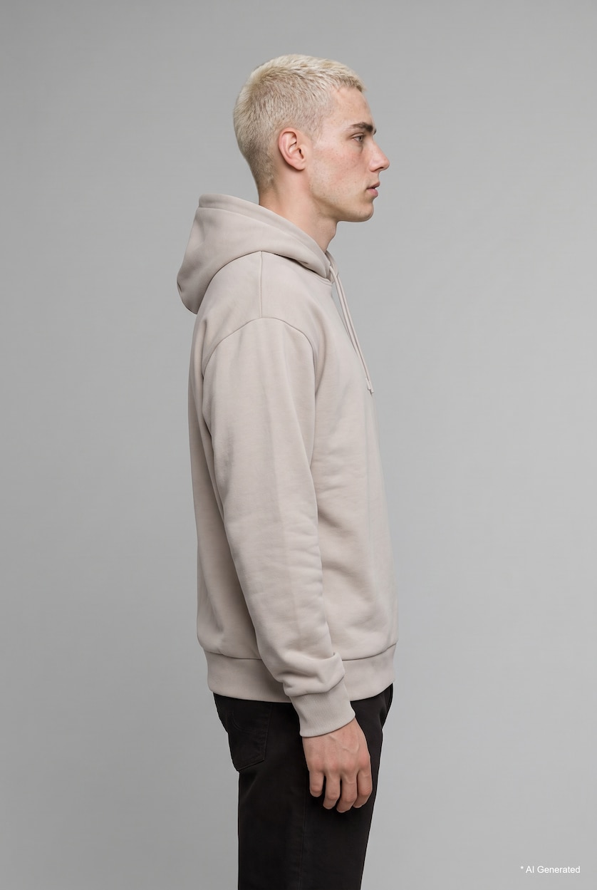 MAN Light Grey Batman Boxy Fit Fabric Printed Sweatshirt