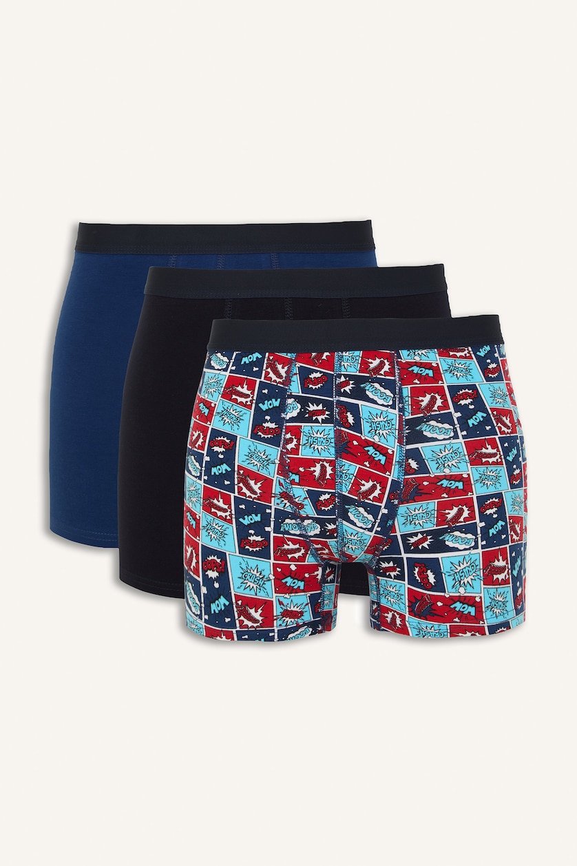 Men NAVY Regular Fit Fun Printed 3 Piece Set