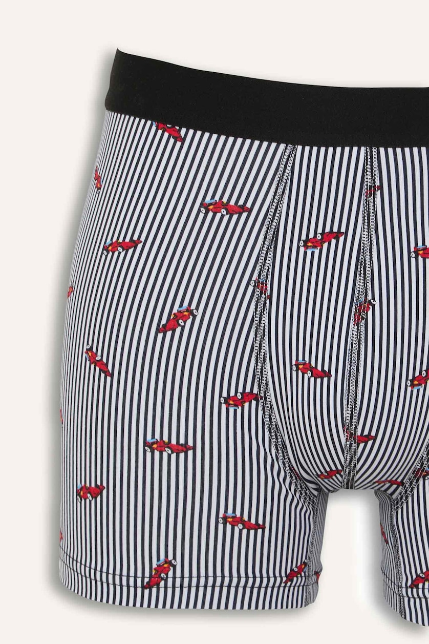 Erkek Lacivert Regular Fıt 3'lü Boxer