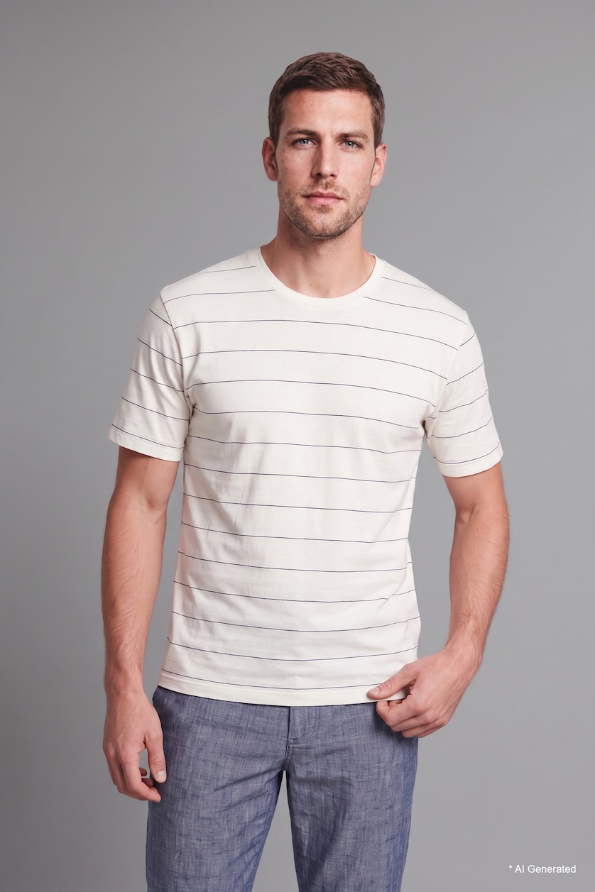 Men White Regular Fit Short Sleeve T-Shirt