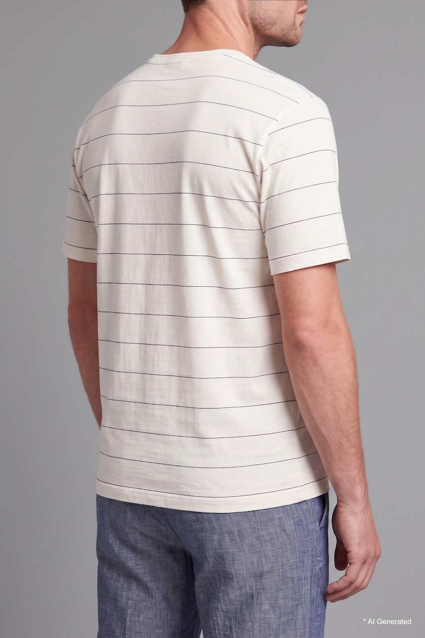 Men White Regular Fit Short Sleeve T-Shirt