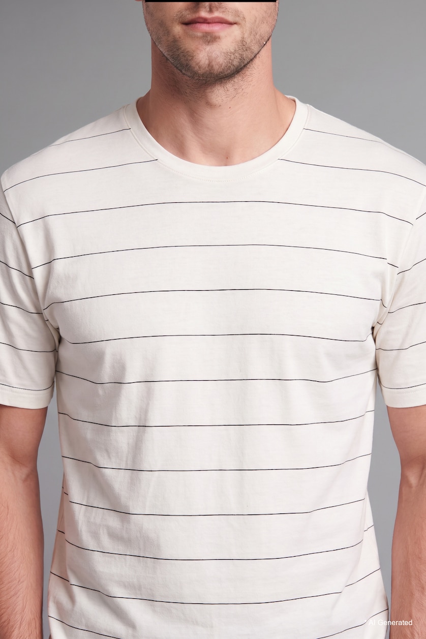 Men White Regular Fit Short Sleeve T-Shirt
