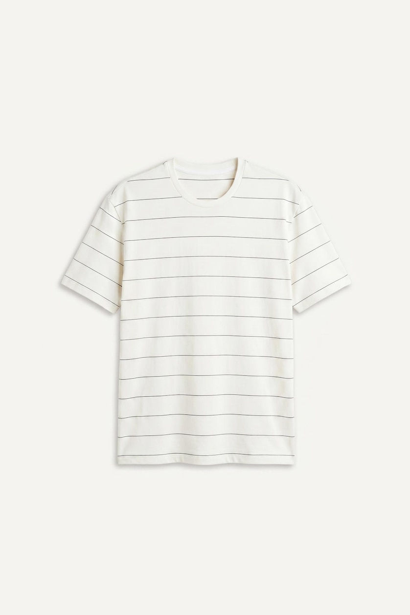 Men White Regular Fit Short Sleeve T-Shirt